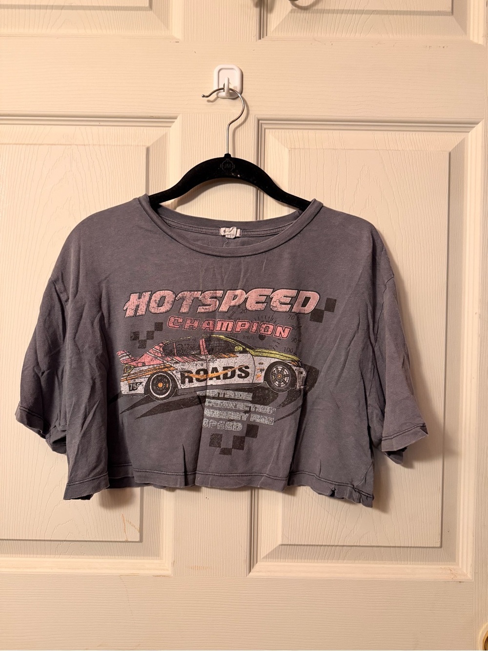 Garage graphic cropped tee